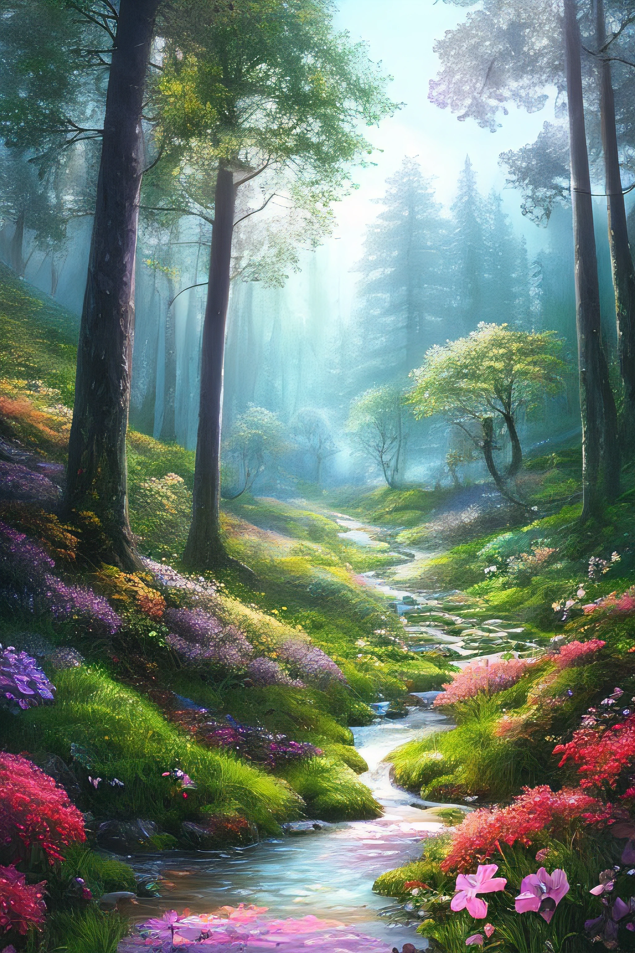 masterpiece, best quality, high quality,extremely detailed CG unity 8k wallpaper, An enchanting and dreamy scene of a fantasy forest, with towering trees, glowing mushrooms, and hidden fairy glens, creating a sense of mystique and enchantment, artstation, digital illustration, intricate, trending, pastel colors, oil paiting, award winning photography, Bokeh, Depth of Field, HDR, bloom, Chromatic Aberration ,Photorealistic,extremely detailed, trending on artstation, trending on CGsociety, Intricate, High Detail, dramatic, art by midjourney