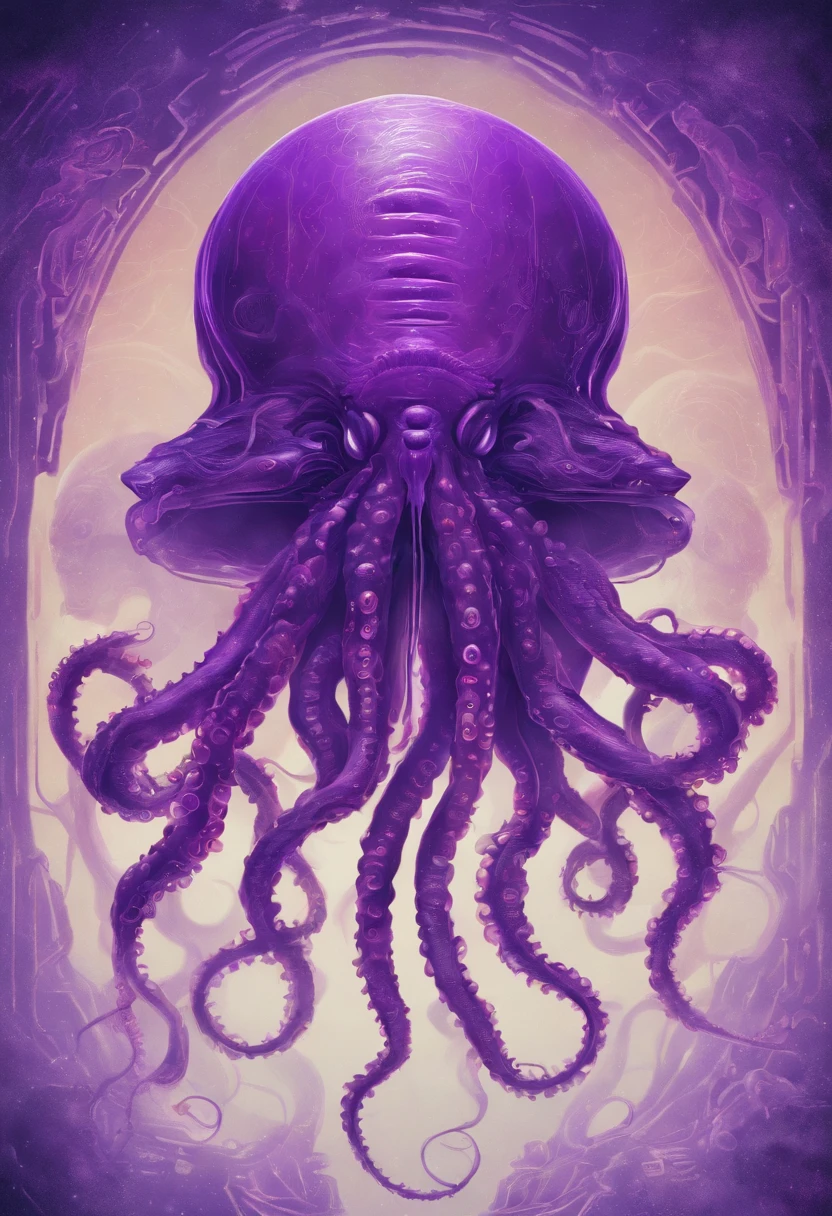 Purple tentacles of Cthulhu are jellyfish life