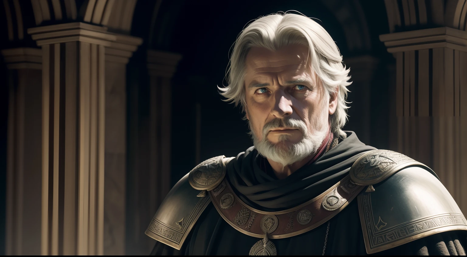 imperador romano marcus aurelius, ainda de um filme de fantasia, No filme gladiador , ator, Retrato de fin wildcloak, Retrato de Merlin, Odin, Bruno Jacques, inspirado em Robert Walker Macbeth, Retrato de Rutger Hauer, como um personagem de fantasia medieval, foto ainda, filme ainda dnd, ator richard harris
