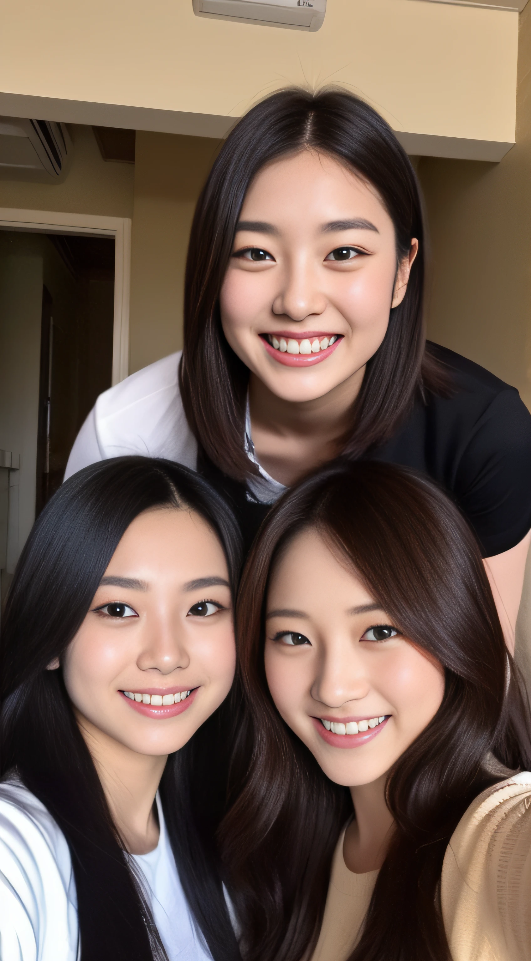 rugby、3 people、game、hiquality、A hyper-realistic、healthy、Smiling expression、Slender perfect figure、Japan beauties、beautidful eyes、face perfect、Beautiful skin