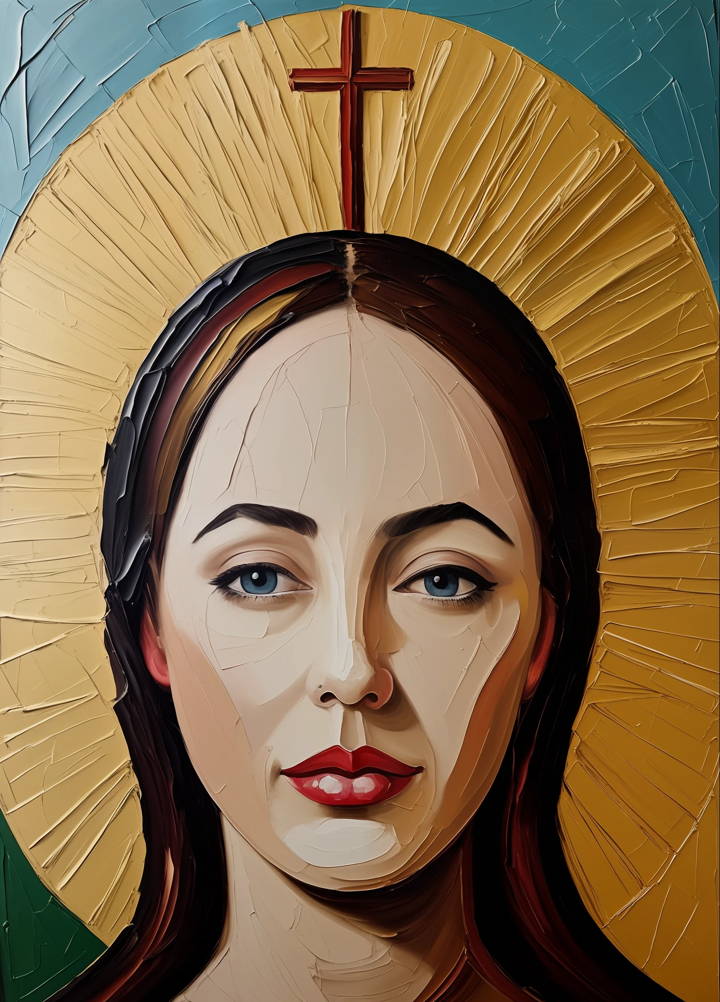 Our Lady of Graces modern painting