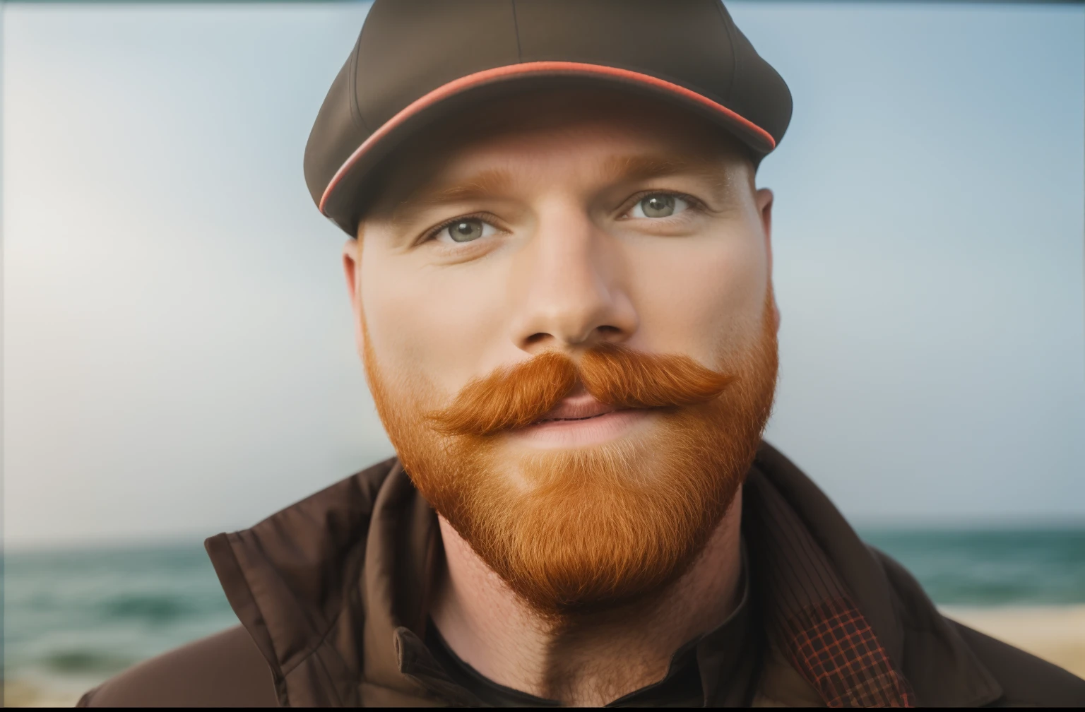 Red beard. red mustache, (35 years old)