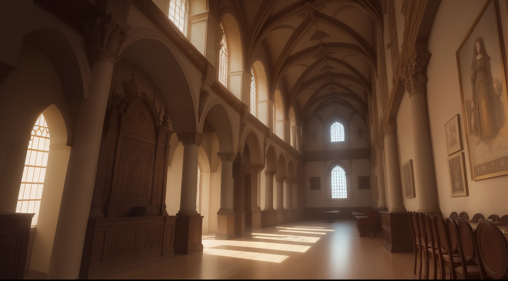 medieval bank, 15th century, medieval, age of exploration, lisbon, portugal, interior