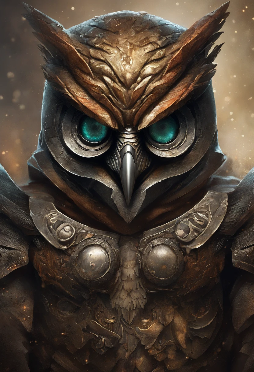 maximum quality, dramatic lighting, menacing pose, fierce expression, epic atmosphere, (((owl-headed helmet))), (((tiro de corpo inteiro))),uma coruja feita de metal, ciborgue, estilo cyberpunk, mechnical, ((detalhes intrincados)), HDR, ((detalhes intrincados, hiperdetalhado)), incandescent bulbs, Cinematic Shot, vinheta, Fundo do efeito bokeh, (tiro de corpo inteiro).