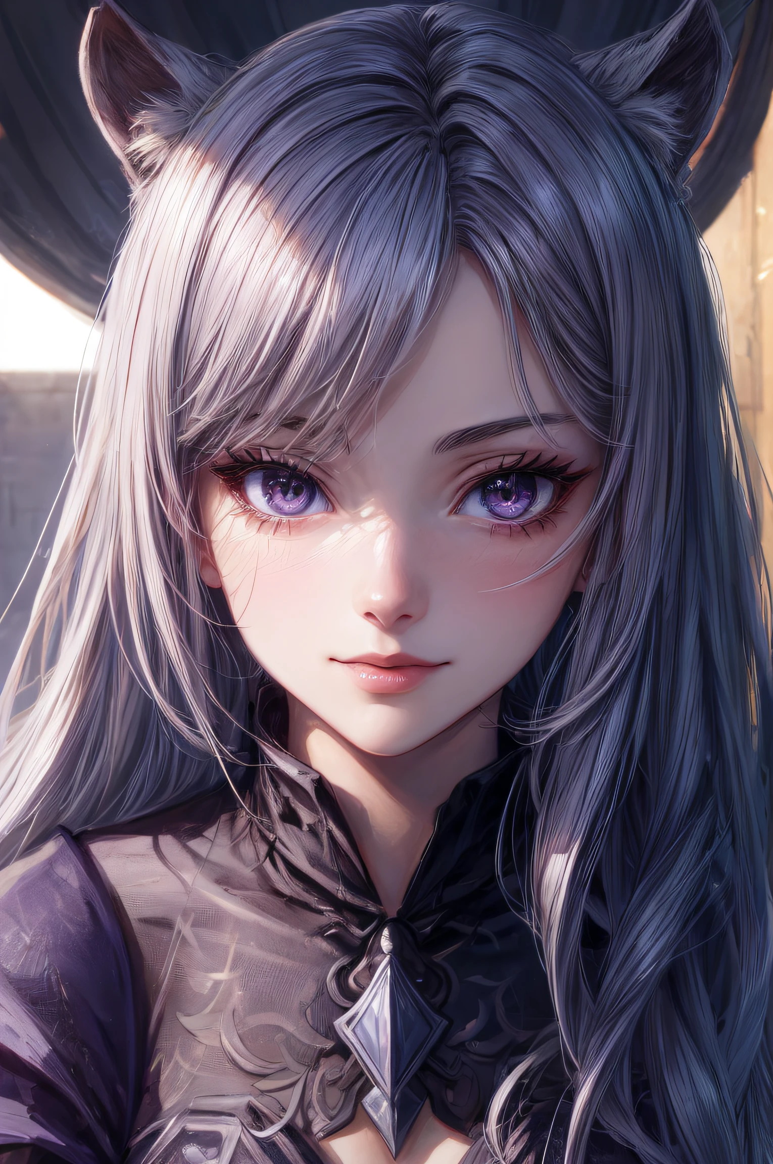 The girl leans over and looks at the camera with beautiful purple eyes and an attractive smile, mouth open, White Teeth, Cute little nose, Portrait of a man Portrait of a very beautiful girl, rose hair, Stars in her fixed eyes, breathtaking rendering, extreme closeup, Sweet girl, attractive anime girl, beautiful anime girl, Cute beautiful anime woman, detailed digital anime art, beautiful anime girl, beautiful anime girl, Anime with small details, Best Quality, Masterpiece, Ultra-detailed, Beautiful, hight resolution, Original,CG 8K ультрареалистичный, perfect artwork, beatiful face, Face Clean, Skin, hyper realistic, Ultra Detailed, A detailed eye, dramatic  lighting, (Realistic) Realistic, Full HD, Best Quality, Best Quality, Beautiful lighting, (8k wallpaper of extremely detailed CG unit), High Details, sharp-focus, The art of dramatic and photorealistic painting, beautiful smile, Incredibly detailed face, hyper detailed face, A face with a lot of detail, Perfect nose, gorgeous smile, A star in the eye, Perfect eye shadow, wink, Hyper-Detailed Eyes, Hyper-detailing of eyebrows, Hyper-detailed eyelashes, little chest, You can see the chest