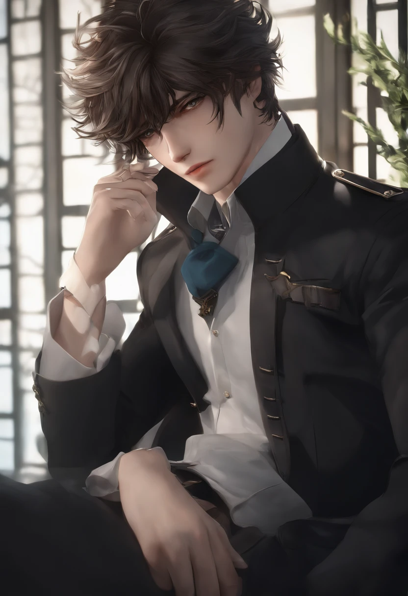 Anime male protagonist. Enigmatic and Mysterious, . Unique and original, . Unconventional and non-conformist, . Ambitious,Visionary, . elicate and refined;, . Impressive and imposing, . Composure and composure, . Serious and reserved, . Silent and reserved) hyper-detailing, high resolution, Super detail, Best quality, Amazing, Top quality, Extremely detailed Cg Unity 8K wallpaper, Cinematic lighting, Cyberpunk, Dark boy,