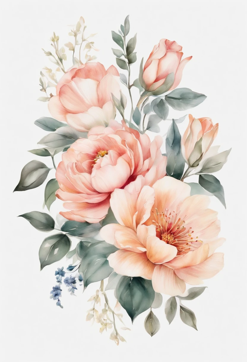 Design a sophisticated and intricate flower tattoo in artistic style for the middle of the journey. The tattoo should mix the delicate beauty of the flowers with elements of classical art, como linhas detalhadas, sombreamento e, possivelmente, incorporar elementos como pinceladas ou efeitos de aquarela. The final design should represent the concept of 'halfway' in a symbolic way, usando as flores como motivo central para transmitir a ideia de crescimento, Transformation and balance during the life journey.