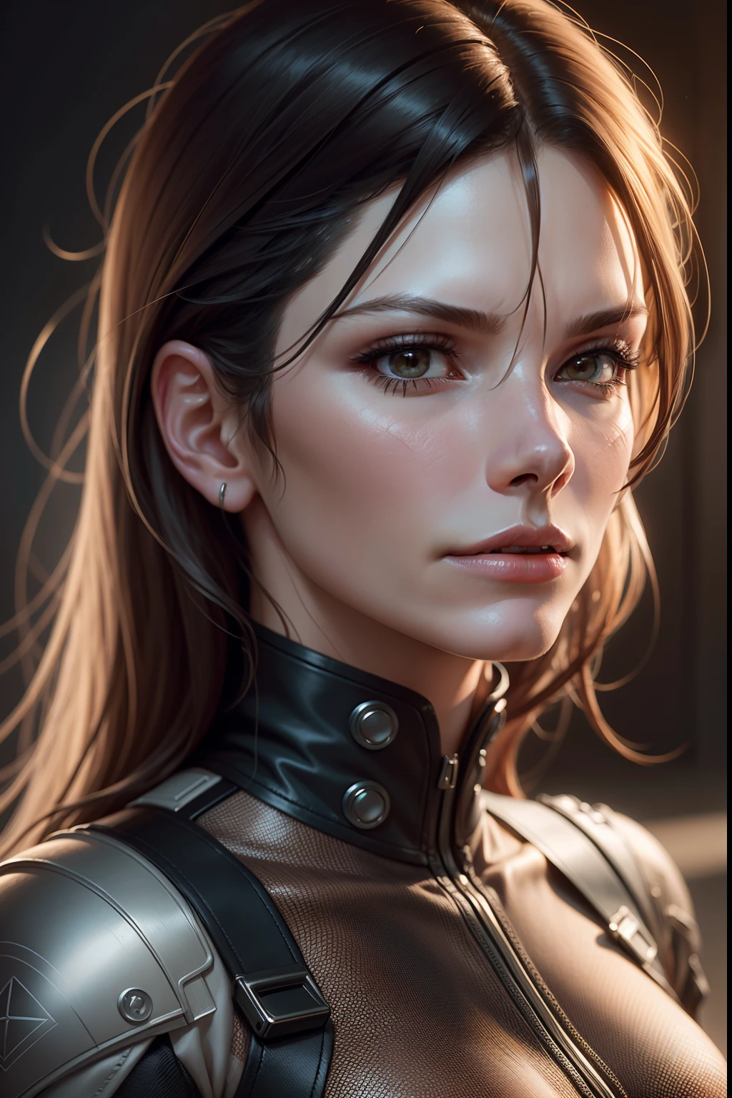 Ultra-realistic capture, 1 woman, Sandra Bullock, Slender jawline, Highly detailed, High resolution 16k close-up of human skin. Skin texture must be natural, With such detail that pores can be finely identified. Skin should look healthy, In a uniform tone. Use natural light and color