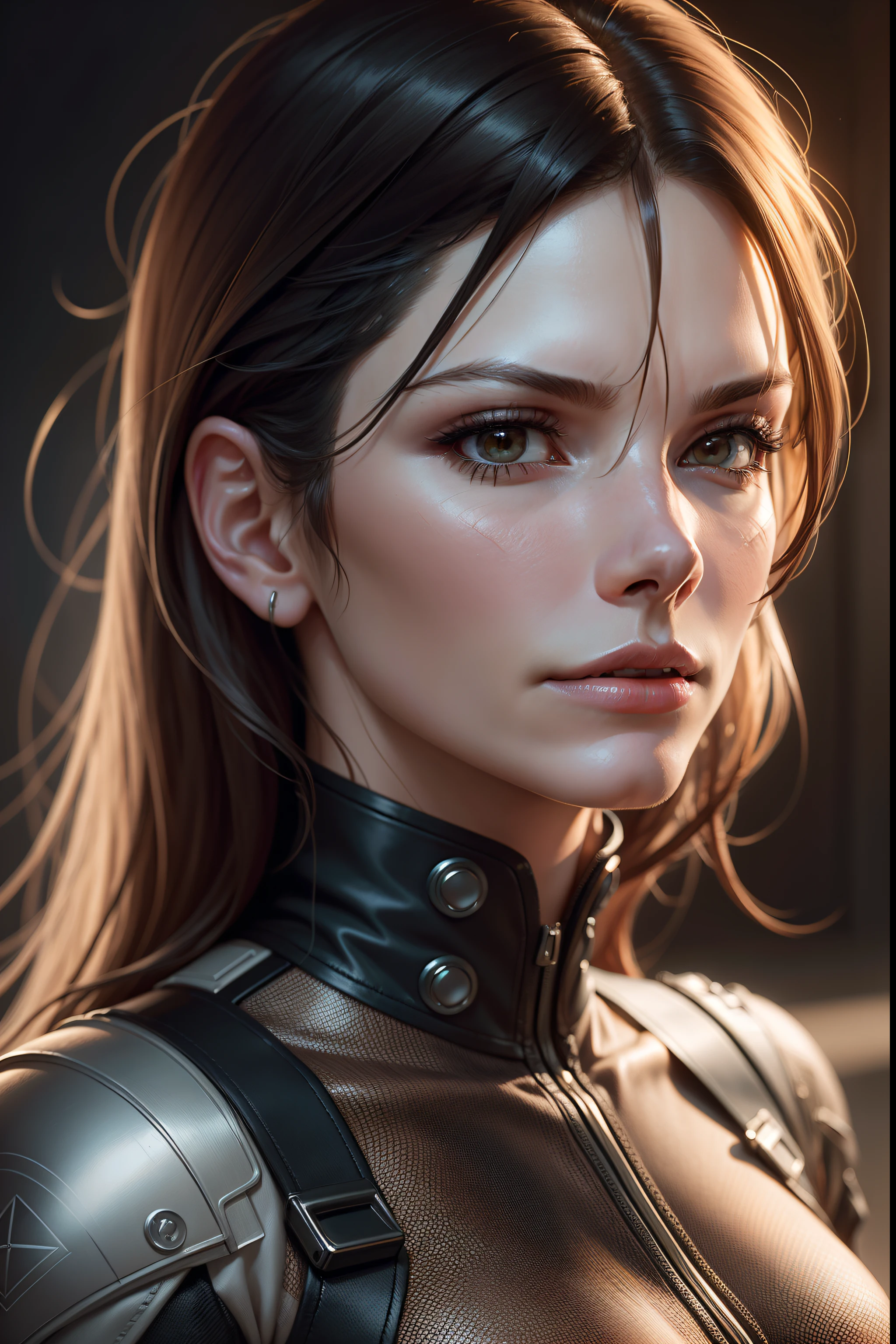 Ultra-realistic capture, 1 woman, Sandra Bullock, Slender jawline, Highly detailed, High resolution 16k close-up of human skin. Skin texture must be natural, With such detail that pores can be finely identified. Skin should look healthy, In a uniform tone. Use natural light and color