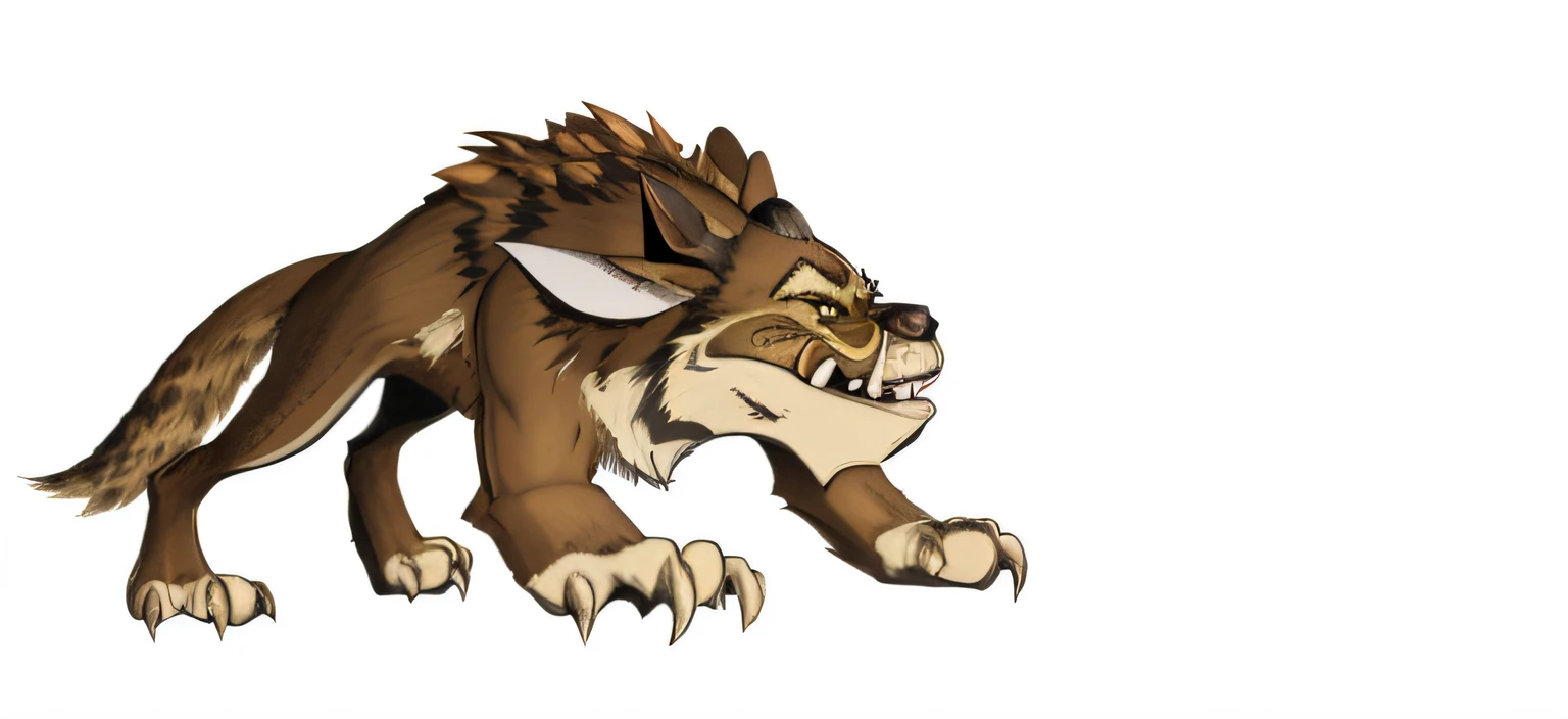 A close-up of a cartoon animal with claws and claws, Un loup minotaure, croquemitaine, gnoll, Gnoll Fang-Demon, Un loup anthropomorphe, loup-garou?, Rabid bugbear, Sexy high moral werecollar, Loup anthropomorphe, Fenrir, Lynx anthropomorphe, Visage de loup Anthro, loup-garou