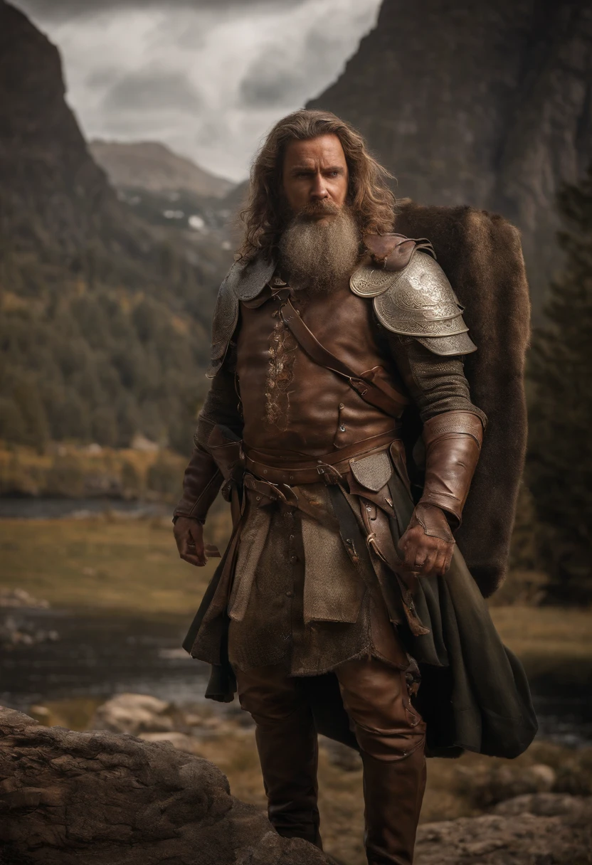 An angel of 30-40 years old, stand-alone, full body, epic, masterpiece, very detailed, intricated, 8k, heroic position, Dennyseduardorossetto, handlebar mustache, latin skin, red-framed eyewear, brown hairs, brown beard, brown eyes, Disney style