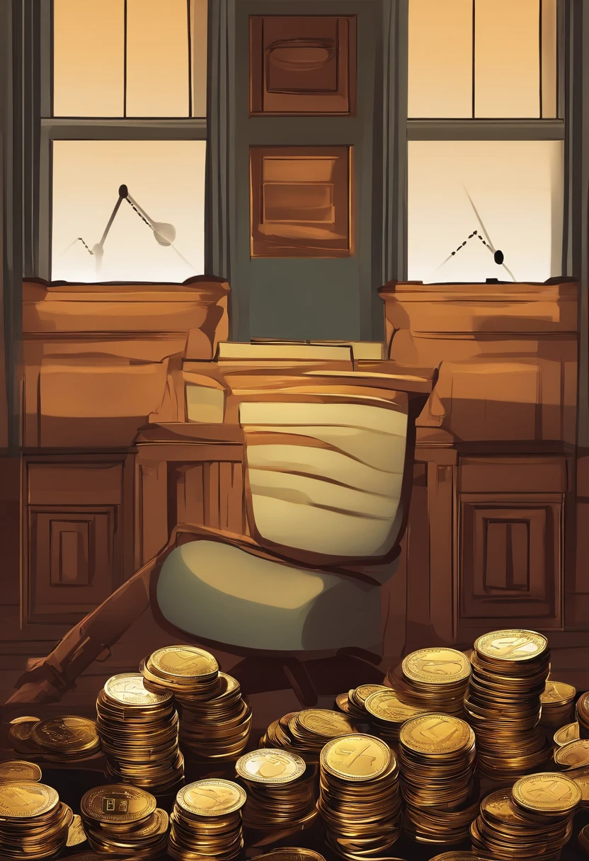 Preciso de uma capa para meu e-book, But I thought of something like a line chart lighting up from left to right and also some stacked coins. The author's name is: GLAUCO SIMIONATO and the title of the e-book is: Prosperidade Financeira para Empreendedores