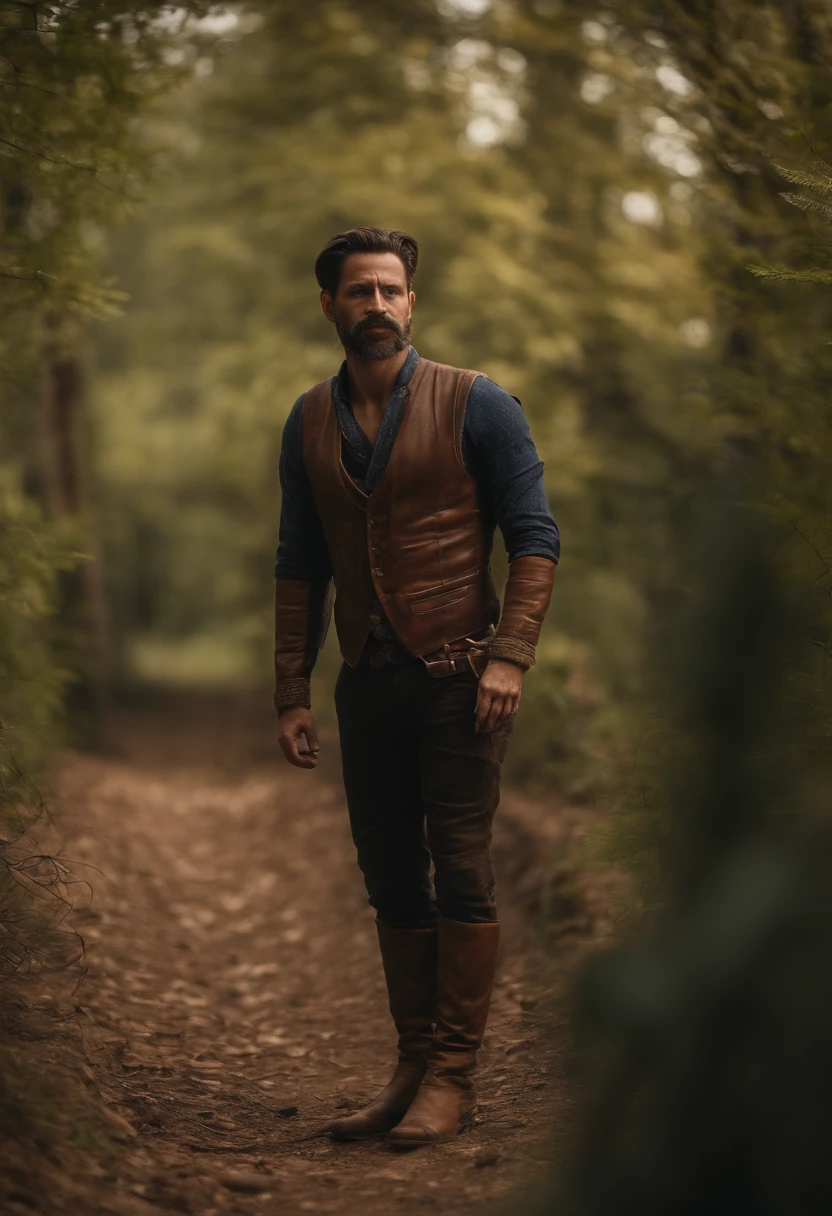 An angel of 30-40 years old, stand-alone, full body, epic, masterpiece, very detailed, intricated, 8k, heroic position, Dennyseduardorossetto, handlebar mustache, latin skin, red-framed eyewear, brown hairs, brown beard, brown eyes, Disney style
