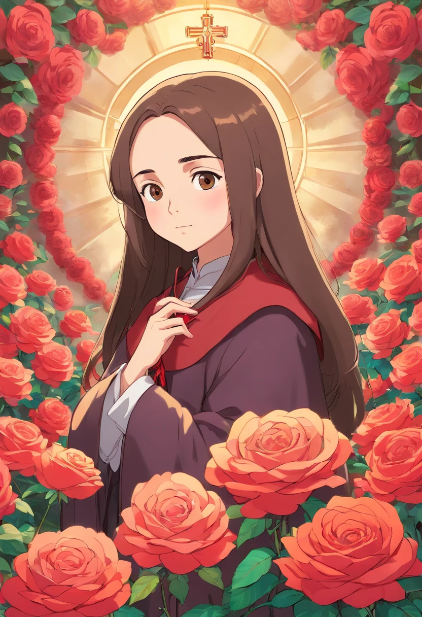 saint therese of roses