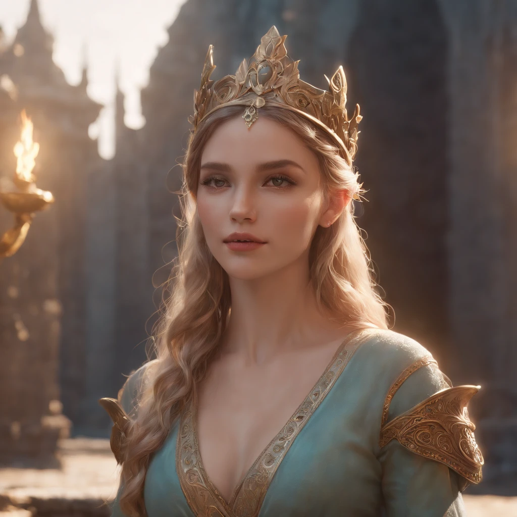 (professional 3d render:1.3) Show on the (Realistic:1.3) most beautiful artwork photo in the world,Beautiful Norse fairy princess, Full body 8K unified rendering, action shot, skin pore, Very bright lighting, heavy shading, Detailed, Detailed face, (vibrant, Photos realistic, Realistic, Dramatic, Dark, Sharp focus, 8K), , (twists:1.4), (Highly detailed:1.4), Digital painting, rendering by octane, art stations, concept-art, smooth, Sharp focus, illustration, Art germ, (Roisch:0.23), Flop Ilya Kuvshinov, and greg rutkowski and alphonse mucha gracias, (Global illumination, Studio lights, volumettic light), fantasy, elf, full body Esbian, ((Dark ancient city background:1.3)),CG Cesa,art stations
