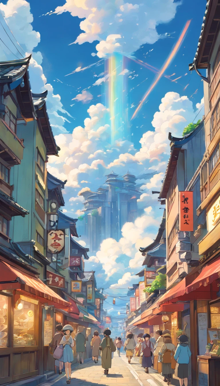 TOKYOcty、Shinjuku、Before the storm futuristic cities、Annual Proof Display、Borminetrix Proof、Shops、resturant、shopping、steampunc、posuka demizu、RT,66,big sky、cumulonimbus clouds