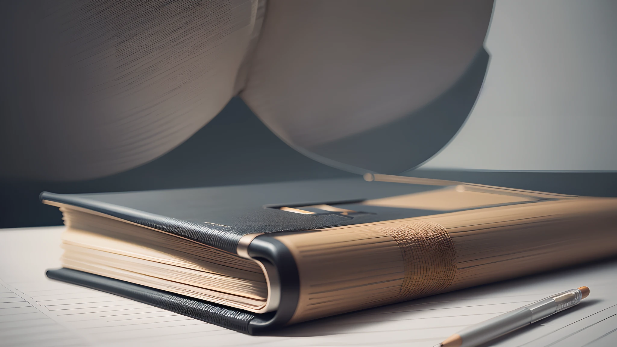 office, book, pencil, Ultra realista (fotorrealista), detalhes vibrantes, foco nítido, Studio photo, Ultra detalhado, filtro polarizado, profesional lighting, 8k, --auto --s2