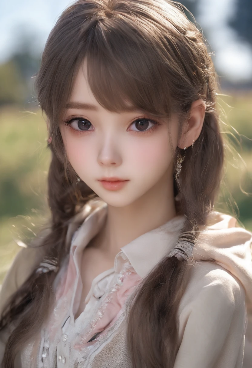 1 very beautiful female high school student,Wear a white button-down shirt and low-rise jeans(detailed outfits:1.5),Play with the ball on the grass of the football field,(On the grass:1.02),Super high value,perfect body figure,Beautiful short ponytail,Delicate hair,Fair face and skin,Beads of sweat on the forehead,Have fun on the playground,(((The chest is huge))),Breasts are full and straight:1.5,(The clothes on the chest are high and bulging, Tightness and bulging:1.5),Delicate fair and soft toes,White and delicate fingers,(Delicate sneakers:1.5),Focus on the chest,fully body photo:1.8
