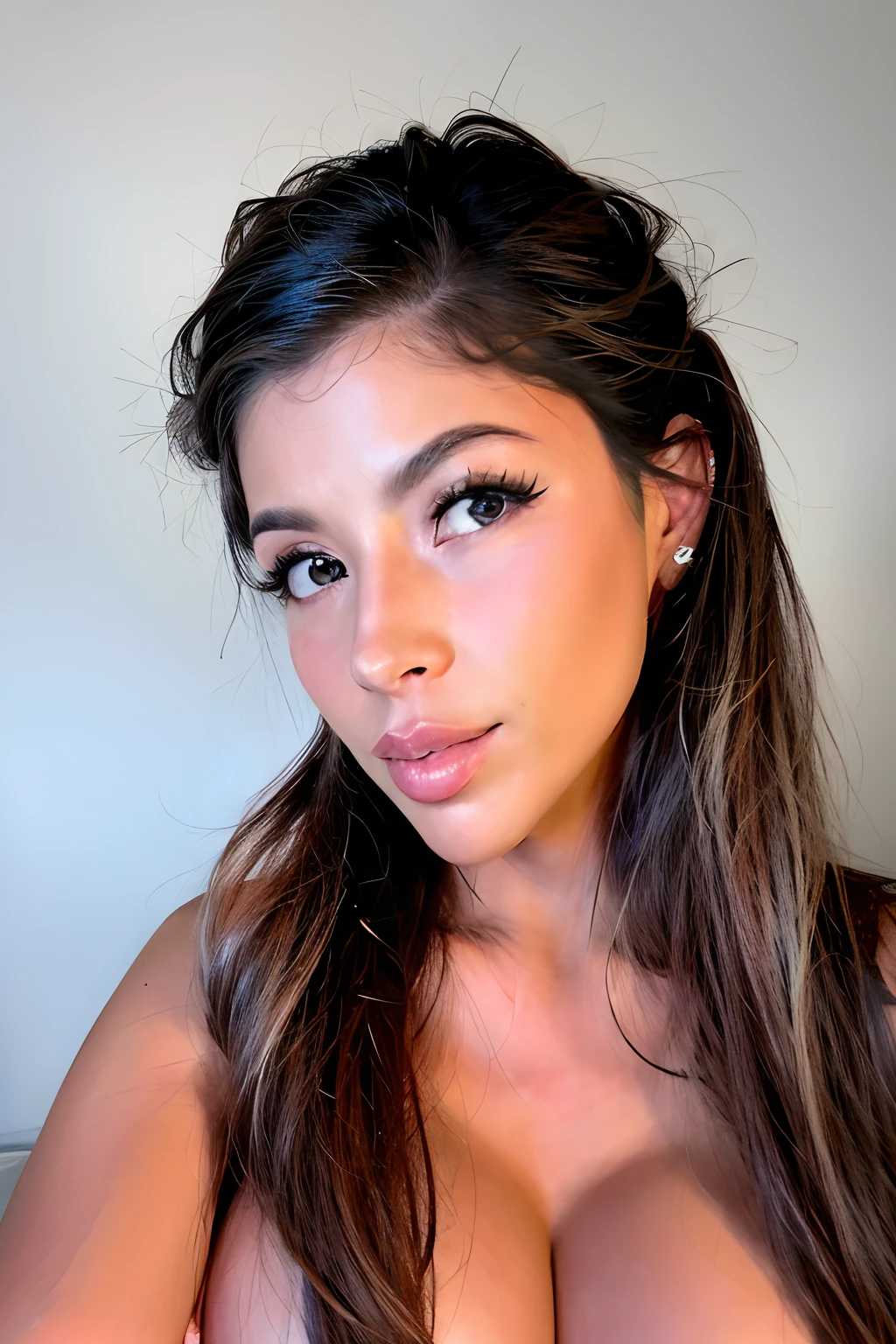(Realisitc:1.5) mulher (retrato facial:1.4) nsfw