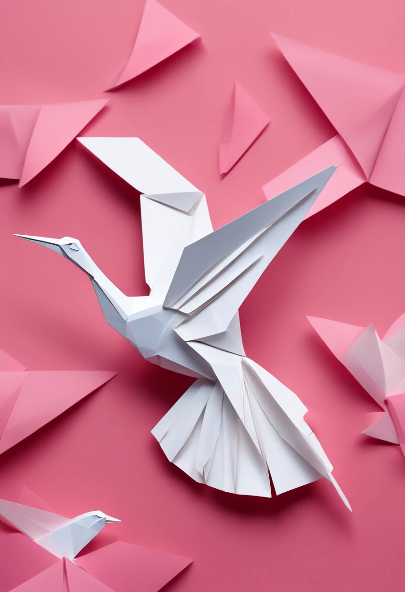 Paper, Bird, flying, Sky