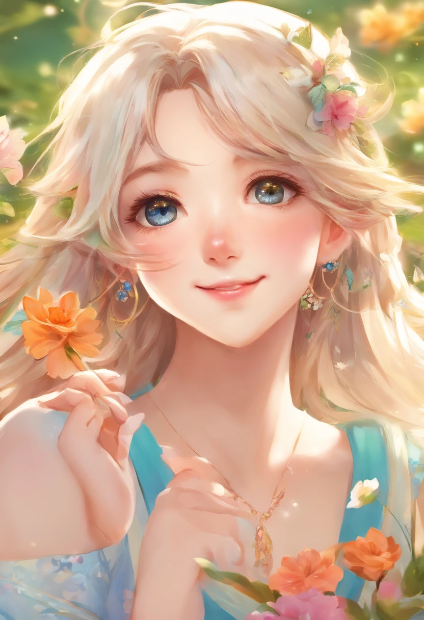 (best quality, highres, ultra-detailed), realistic, portrait, white-haired male neko  adult, blue eyes, long hair, detailed facial features, delicate skin texture, gentle expression, subtle smile, vibrant and lifelike eyes, flowing locks of hair, intricate hair strands, soft and silky hair texture, ethereal atmosphere, elegant and graceful pose, tranquil and serene background, warm and soft lighting, soothing color palette, fine brushwork, masterful shading and highlights, captivating gaze, mesmerizing and captivating artistry