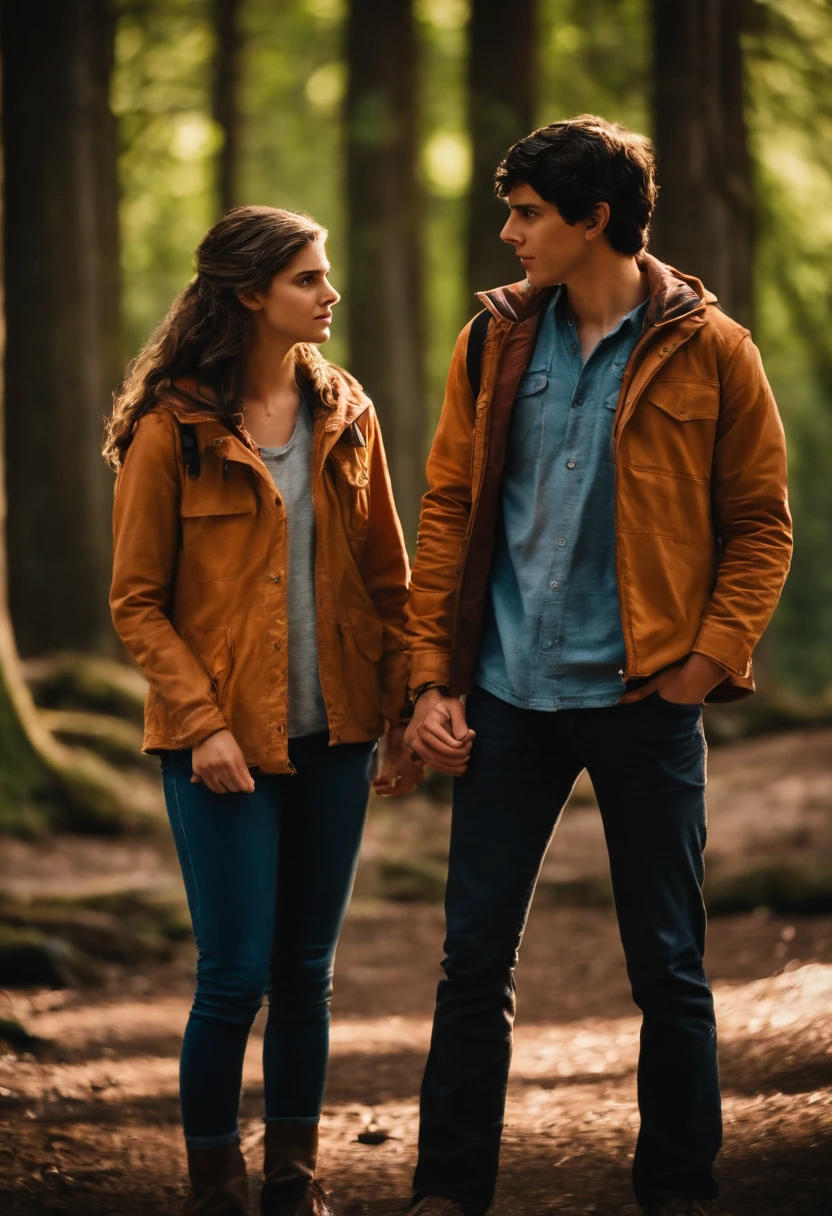 Percy Jackson and Annabeth Chase at Camp Half-Blood