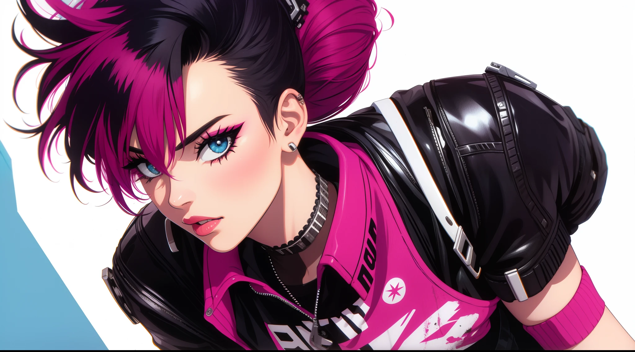 a punk woman from the 80s