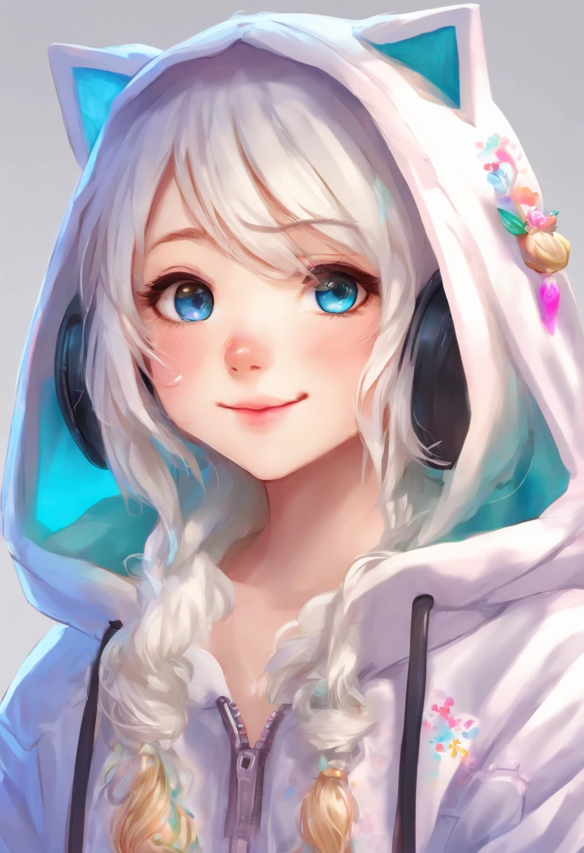 (best quality,highres),male,adult,neko,soft cute outfit,blue eyes,long white hair,black hoodie,detailed eyes,detailed lips,vivid colors,photorealistic,studio lighting,ultra-detailed
