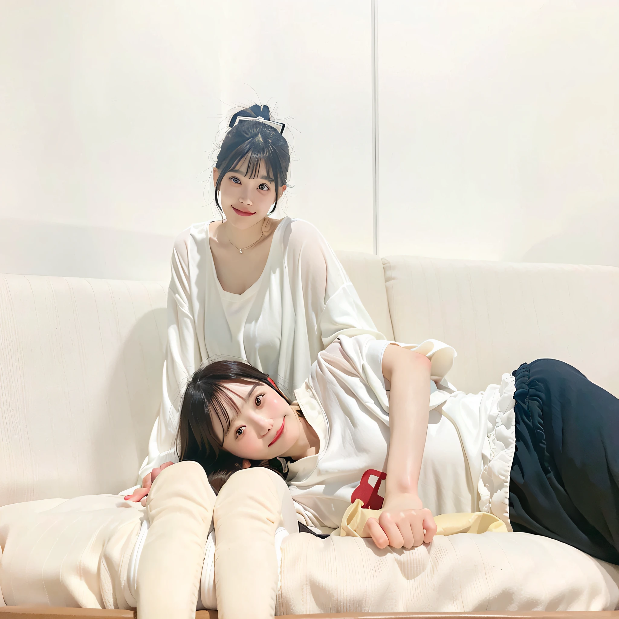 There is a woman and a man lying on the sofa, asian female, marketing photo, Heartwarming,on a couch, couple on bed, Asian Male, Relax on the sofa, Encouragement, sitting in the couch, japanes, sitting in the couch, Asian Women, help, Help me, Brilliant, sitting in the couch, asian female