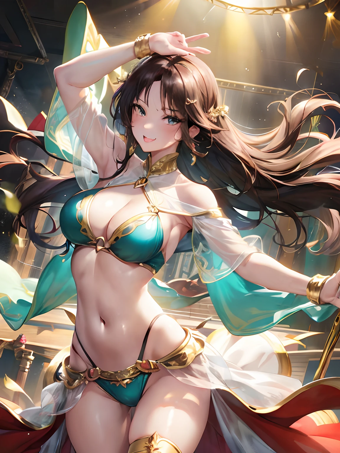 anime girl in a bikini with a sword and a cape, extremely detailed artgerm, seductive anime girl, beautiful alluring anime woman, anime goddess, artgerm. anime illustration, a beautiful fantasy empress, artgerm on artstation pixiv, style of artgerm, ! dream artgerm, ig model | artgerm, like artgerm, (beautiful Cute face:1.3),