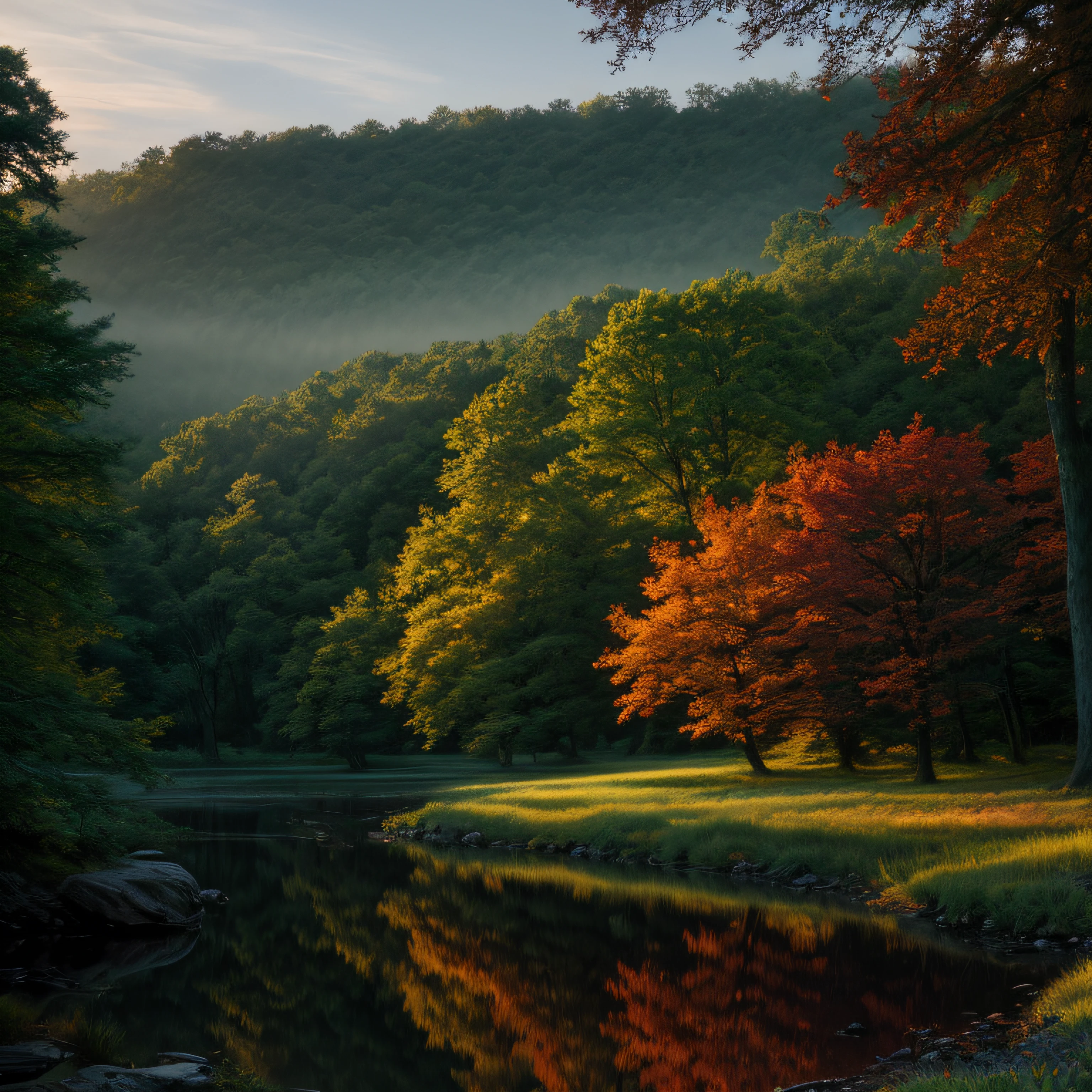 morning landscape, Charles Vess, 8k uhd, dslr, soft lighting, high quality, size 3072X2336
