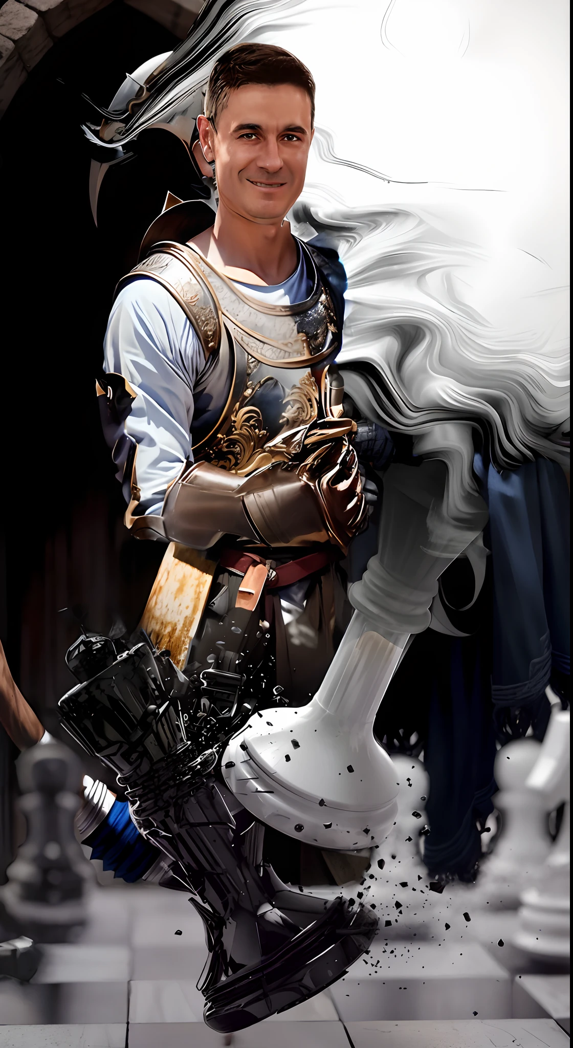 Fill according to the illustration