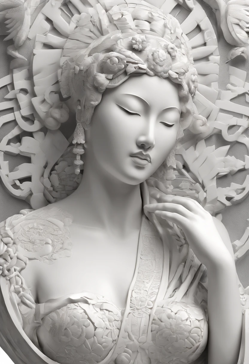 Blood red room, Flashing white TV screen, BUDDHA STATUE, cabelos preto e longos, with hair dishevelled, Cover one eye and face, Bright red eyes, Wearing a white transparent robe, Looming full breasts,liquor,Devil, reaching out her hands,Straighten your body, Red nails are exposed, Pinch the camera, hyper HD, Anatomically correct, Textured skin, Super detail, High details, High quality, A high resolution, 8K, hyper HD, Anatomically correct, Textured skin, Super detail, High details, High quality, Best quality, 8K,Leishnampo,Room 2,Horror
