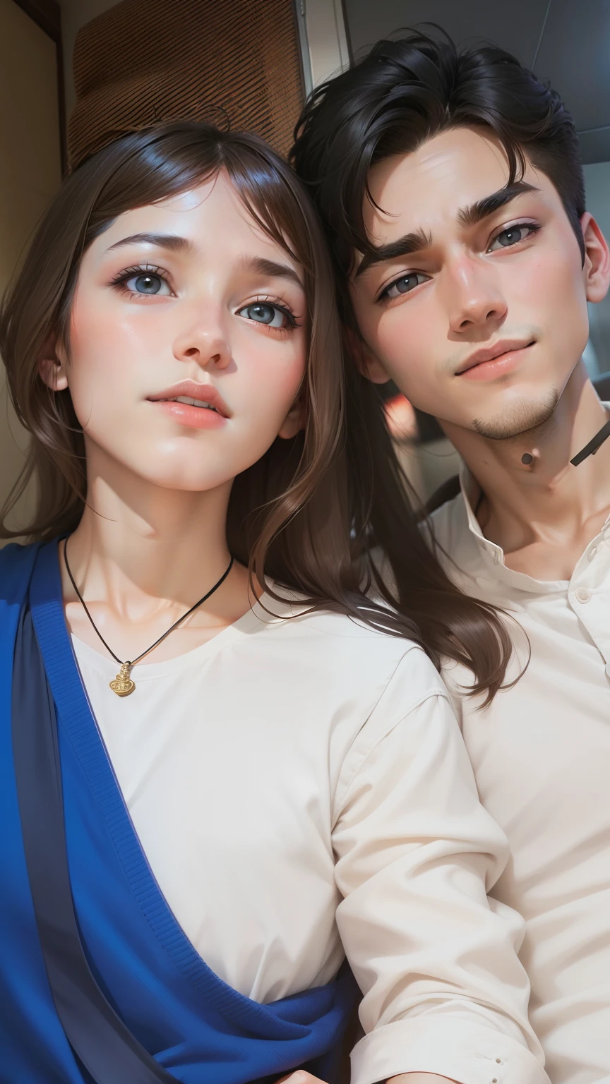 Change the photo normal to handsome boy and girl Lover