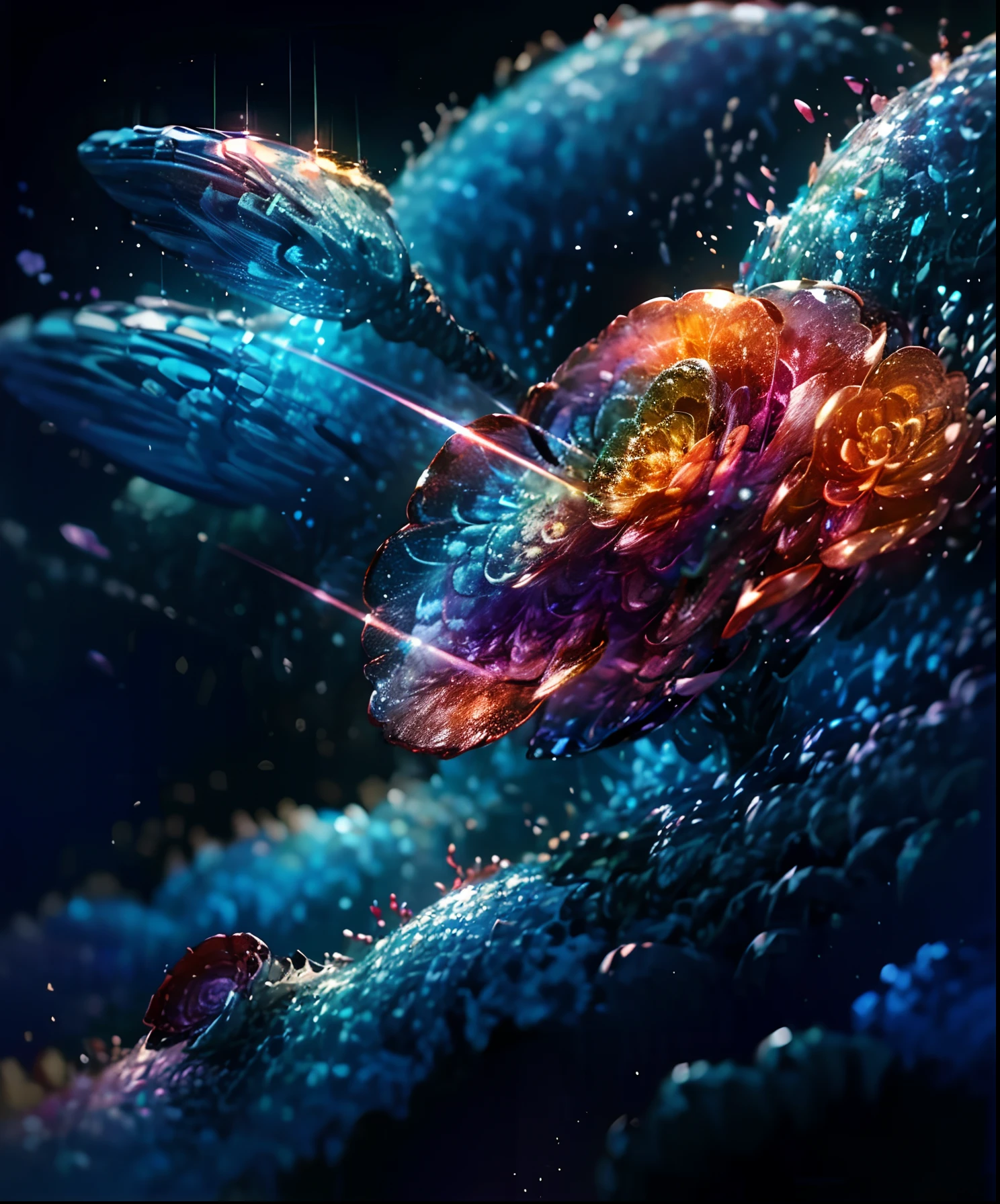 Describe a scene where a cute girl character is lying on a grassy hill, Looking up at the starry sky. Surround her with colorful nebulae and her favorite constellations.