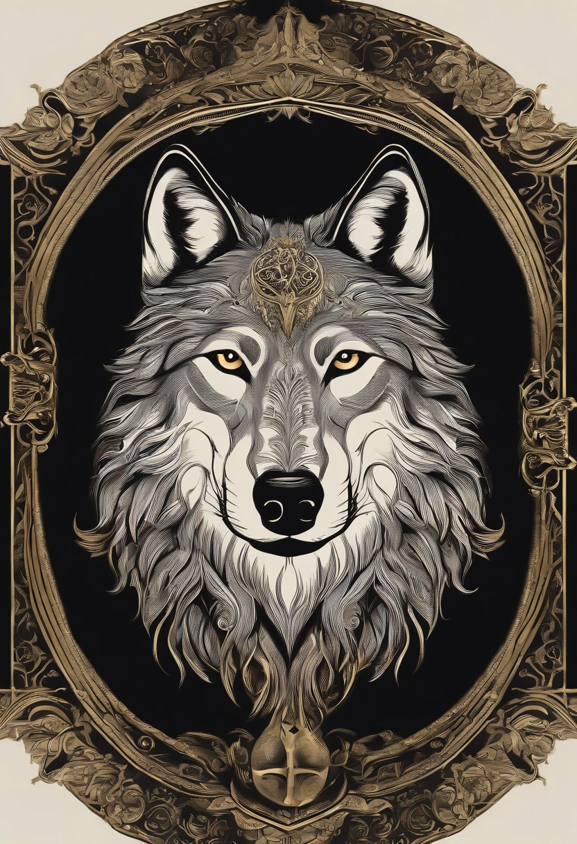 O logotipo apresenta a silhueta estilizada de um lobo, representing independence.
The wolf is in a majestic position, Raising his head.
On the head of the wolf, there is a shining crown, simbolizando a realeza e o destaque.
The crown is stylized with lines and details that make it visibly bright and sophisticated.
A paleta de cores pode incluir tons de cinza ou preto para o lobo e um dourado brilhante para a coroa.
O nome da sua marca de roupas pode ser colocado abaixo do logotipo, usando uma fonte elegante e moderna.