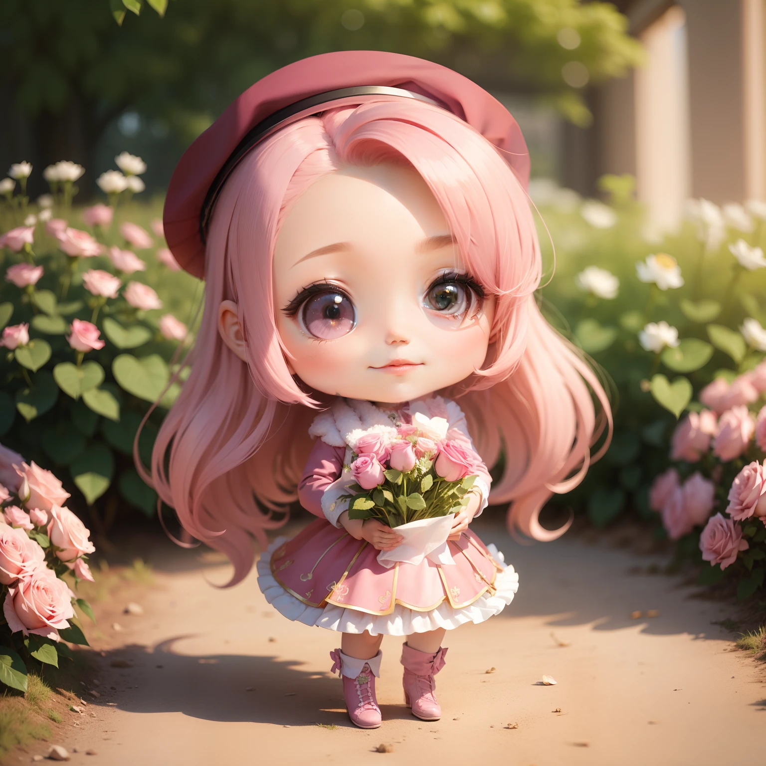 Bouquet of pink roses