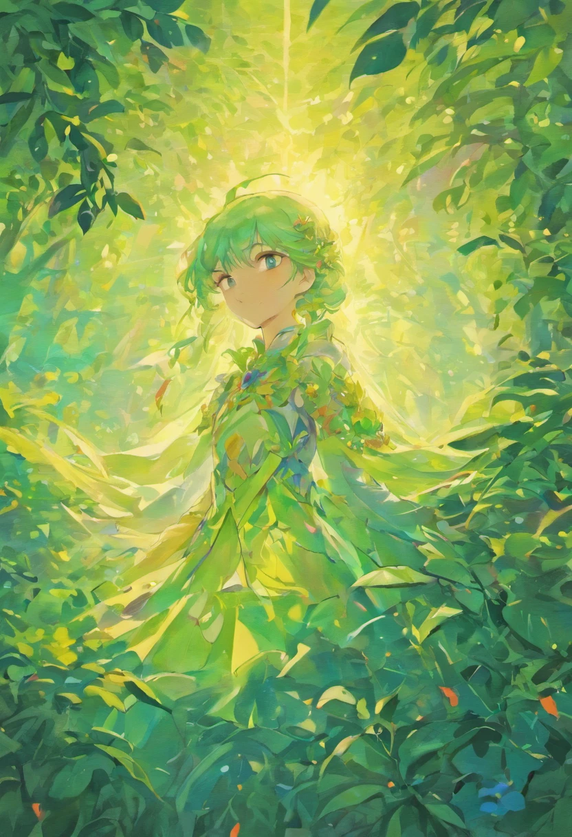 There was a parrot in the tree, Parrot song, beautiful iridescent plumage, SNES Painting
