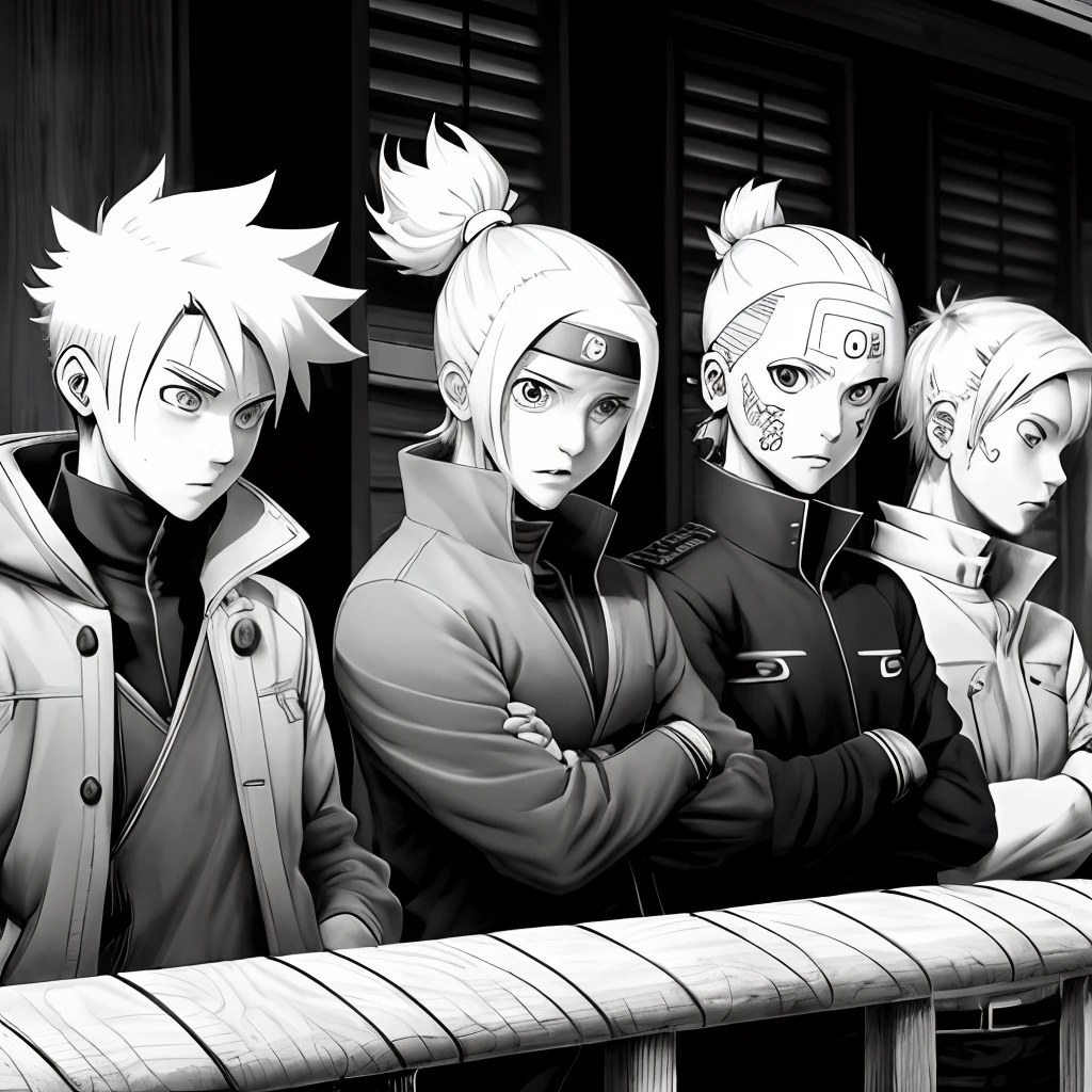 Boruto in line art