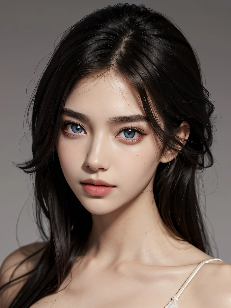 full body masterpiece, ultra realistic, 16k, high quality, incredibly detailed, dream aesthetic, dream atmosphere, cinematic, (sharp focus : 1.5), (photorealistic : 1.3), gothic (Gorgeous gothic girl), defined jaw, square face, wonderful gothic girl (enchanting seductress), cinematic, detailed, 16k sharp focus, realistic. wonderful. Seductive (evil). Black hair (realistic texture), highlighted, silky and shiny hair, detailed hair (realistic), big tits (natural). wonderful detailed face (enchanting seductress). blushed cheekbones (rosy cheeks), tanned skin, (white skin) alabaster skin that seems to glow ethereally. Her attire is gothic. Voluptuous shape. turquoise blue eyes (evil eyes look). a symmetrical face ::2 gothic clothes + ArtStation Trends + fantasy art + realistic cloth + fractals in the background, loose hair --aspect 9:21 – enhance your unearthly beauty. realistic skin texture, pale white skin illuminated. realistic perfect shading. absurd, realistic textures. alone, alone, 1 girl. Looking at the viewer. muscular female body, hot body, toned body, defined muscles. big natural breasts, cleavage. pantyhose, gothic (black) dress (realistic texture). In different positions at different angles. Bedroom background. incredibly real, best quality, photorealistic.