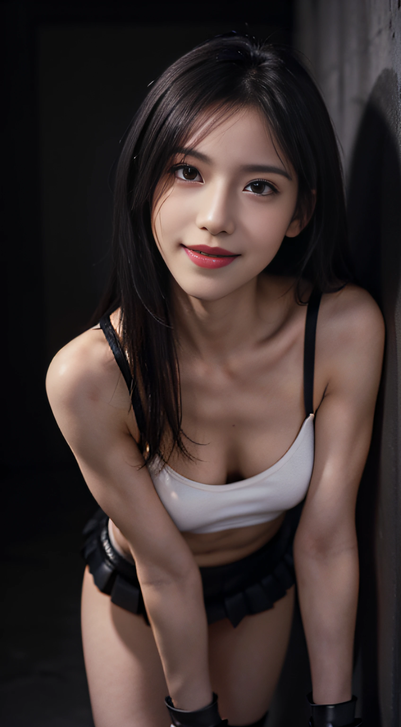 ((Armpit poses、Armpit、high-ponytail Hairstyle、a smile、red lipsticks))、​masterpiece、top-quality、realisitic、(A hyper-realistic), (illustratio), (hight resolution), (8K), (ighly detailed), (The best illustrations), (beatiful detailed eyes), (top-quality), (ultra-detailliert), (​masterpiece), (wall-paper), (详细的脸), a bed、Upper body close-up,Armpit, A smile,Plump,独奏,（Wearing a silk plunged open shirt:1.5）, full of sweat, japanes, large full breasts, (camel's toe)、huge-breasted、Luxury living room、Detailed white teeth、ultimate beauty girl、No bra、Wrap a red ribbon around your neck、perfect teeth、（handsome hair）、Navel、Light makeup、（Brown eyebrows）、（Brown hair）、