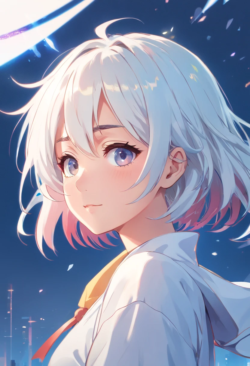 (White background:1.4), (Silhouette of a girl's head, Eyes closed, Long and colorful hair, Oriental elements), (Chinese Illustration:1.3, paper art:1.3, Quilted Paper Art:1.2), (Rational design, Clear lines, High Sharpness, Best Quality, Very detailed, Cinematic lighting effects for masterpieces, 4K), angry expressions,best detailed,Sister