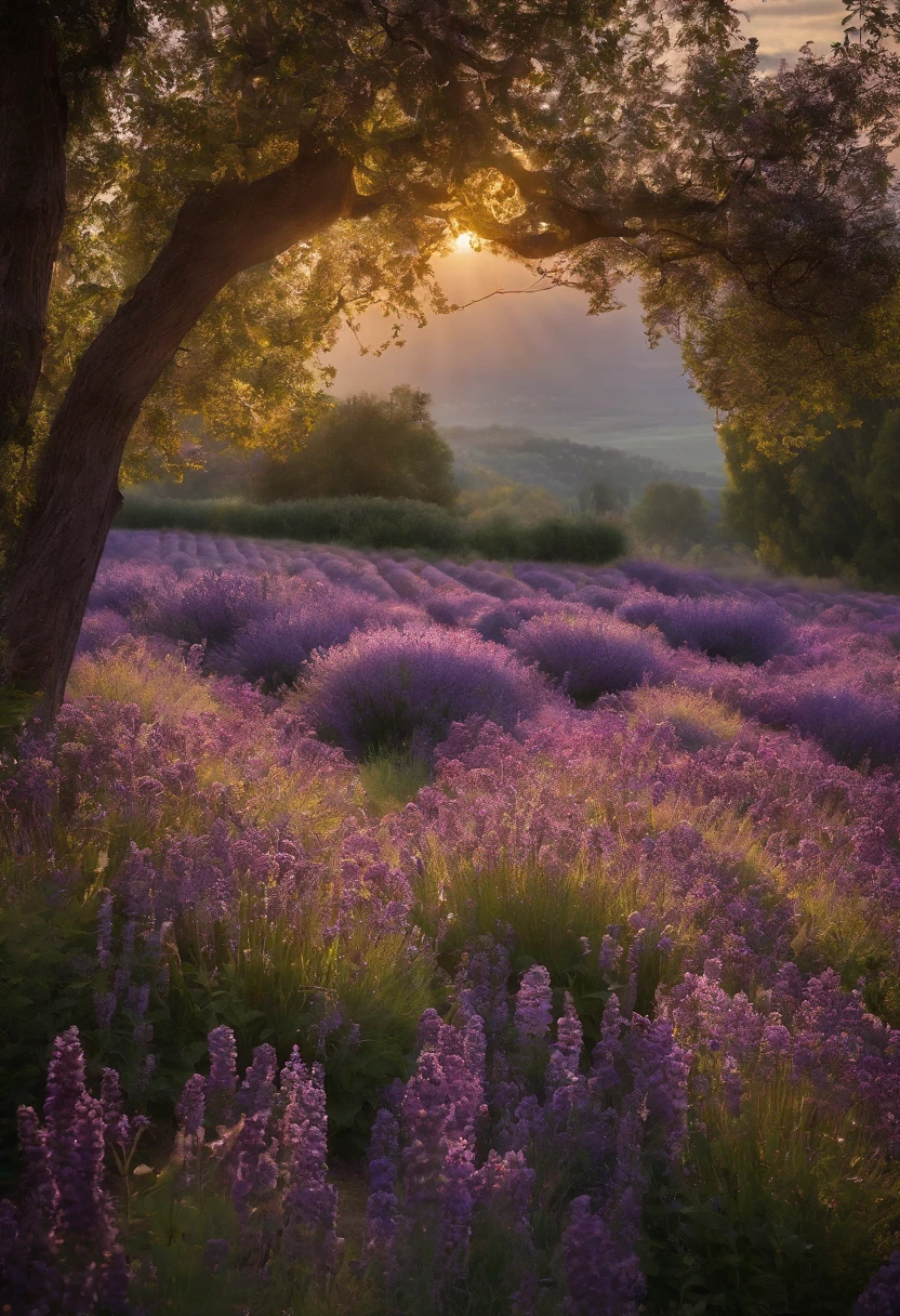 (best quality,4k,8k,highres,masterpiece:1.2),ultra-detailed,(realistic,photorealistic,photo-realistic:1.37),purple flowers,dreamy purple petals,gorgeous lilac blossoms,detailed lavender fields,breathtaking spring scenery,purple haze,soft sunlight filtering through the leaves,whispering breeze,serene atmosphere,lush green grass,dancing butterflies,purple paradise,purple dreamscape,botanical beauty,tranquil garden,summer sunrays bouncing off the flowers,rejuvenating colors,peaceful surroundings,romantic ambience,purple magic,purple floral extravaganza,lively blooms,majestic spectacle,serenity in nature,colorful afghan blankets,bohemian vibes,warm embrace of nature,flowers in full bloom,fragrant purple blossoms,temporal fusion between light and shadow,luxuriant lilac landscape,vibrant purple harmony,ethereal allure of spring,purple poetic symphony,enchanted secrets flourishing within the garden,purple heaven,painting with pastel purple brushstrokes,romantic escapade amidst the flowers,purple oasis,an enchanting play of light and shade within the purple landscape,tranquil retreat amidst the lilac blossoms,romantic rendezvous among the lavender fields,soothing lavender scent engulfing the surroundings,lilac-infused summer paradise,mesmerizing floral tapestry,purple-golden moments under the summer sun,violet indulgence,mystical landscapes of lavender fields,breathtaking beauty of nature's purple masterpiece,dreamlike vista of blooming lilacs,purple symphony in nature's orchestra,purple flower power,tranquil lilac reverie,sunset whispers over the lavender fields,magical summertime serenade,purple petals dancing to the rhythm of the spring breeze.