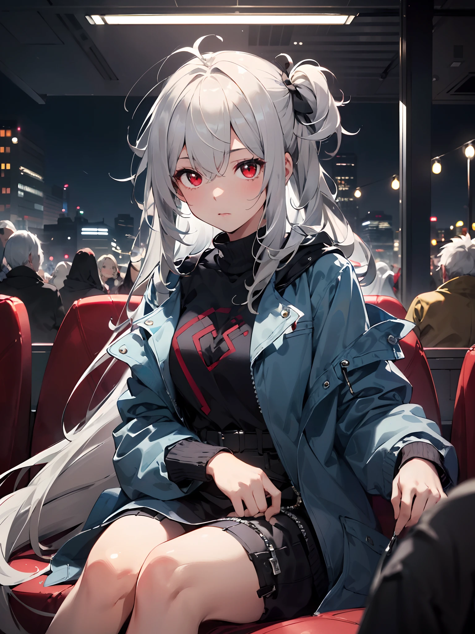 sit on a chair、Sit on something