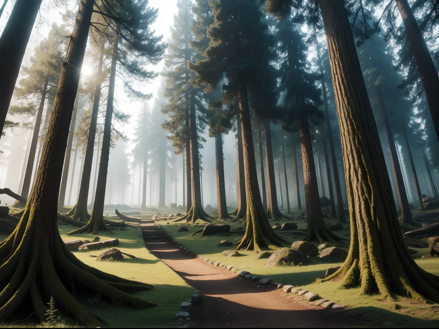 Ancient forest landscape