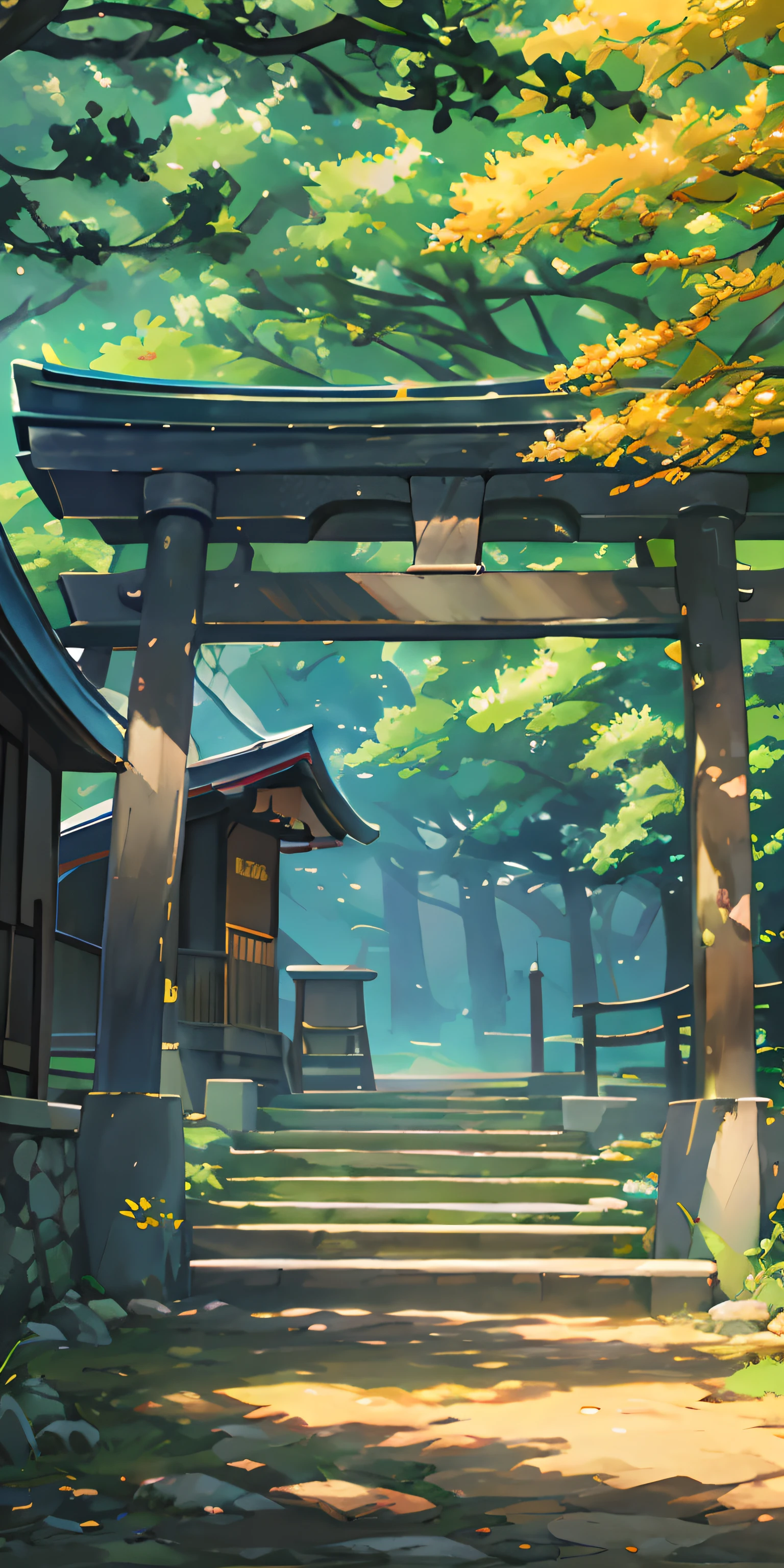 jpn、Tano、the woods、torii、Brilliant light、(illustratio:1.0)、Epic composition、Realistic lighting、high definition detail、tmasterpiece、Best quality,(非常详细的 CG 统一 8k 壁纸)