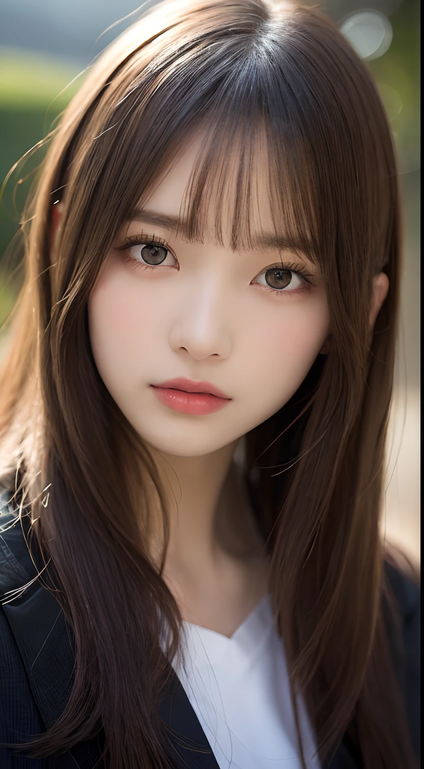 finely detail, hight resolution, hightquality、Perfect dynamic composition, Beautiful detailed eyes, Medium Hair, small tits、Natural Color Lip,Kamimei、Shibuya、college aged、1 persons、Transparent skin、Glowing hair、masutepiece, Best Quality, Illustration, Ultra-detailed, finely detail, hight resolution, 8K、The correct state of the human body、Model Pose