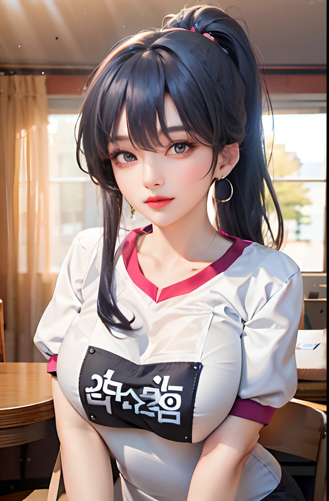 Woman, 30 years, adult, black hair, sexy nurse, pink lips, white and red clothes, nigth, soft ligth, face detail, from behind, fingers --style realistic-imagine -