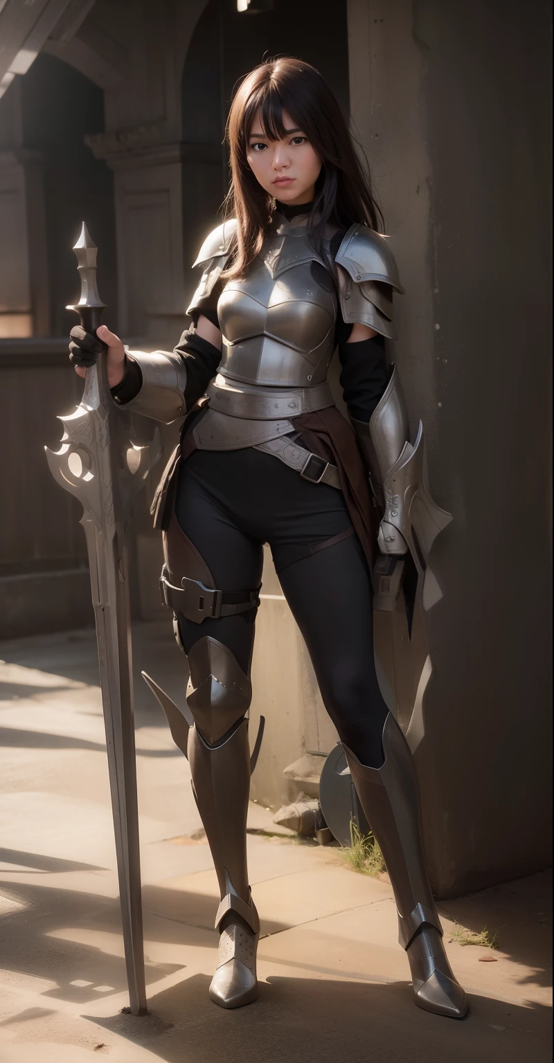 Ultra realistic, full body fantasy armor, no helmet