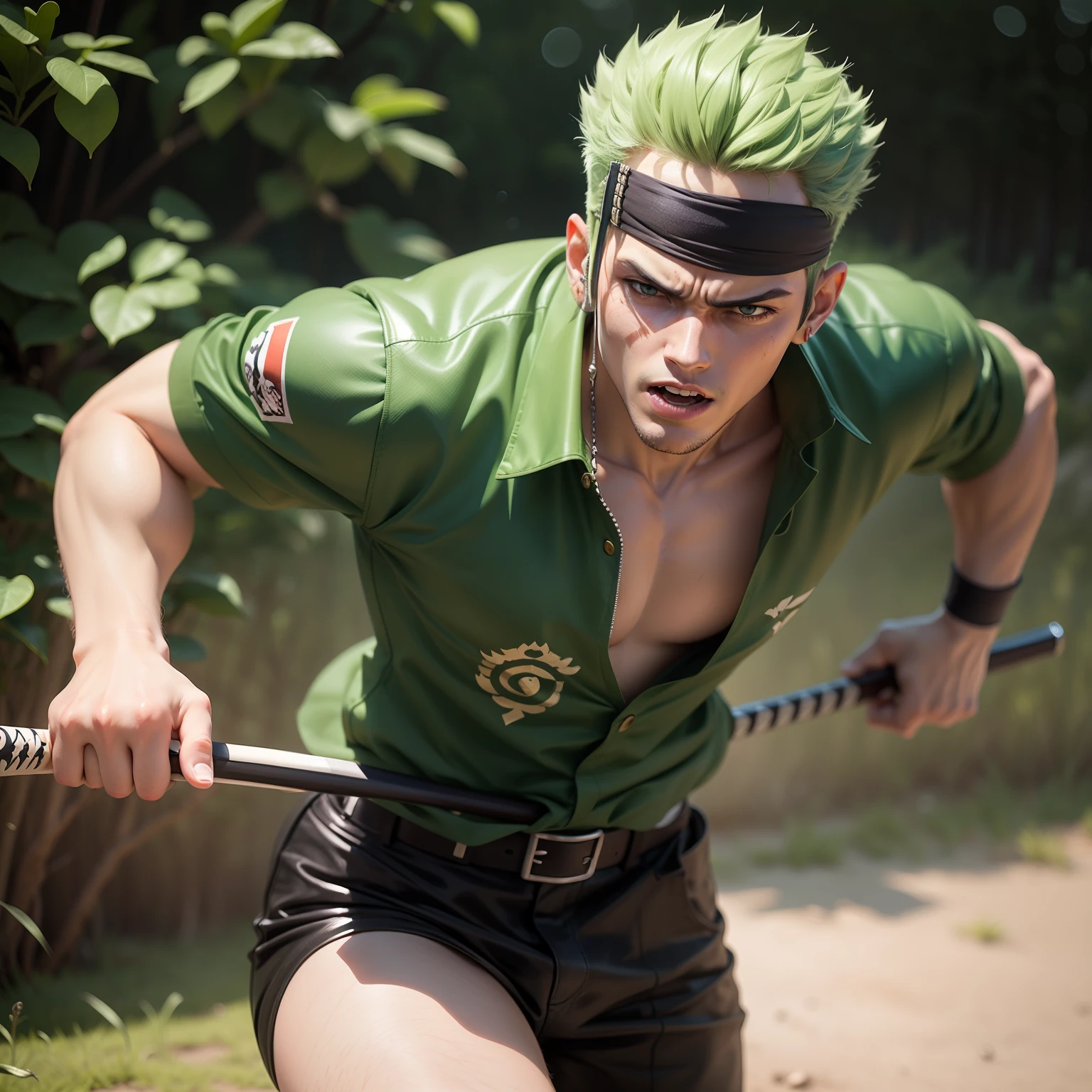 Roronoa zoro in action
